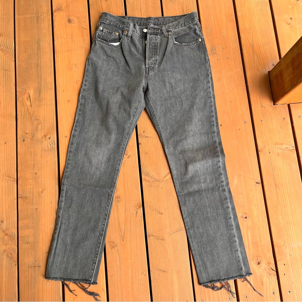 LEVI’s 501 Denim Washed Black Jeans women’s